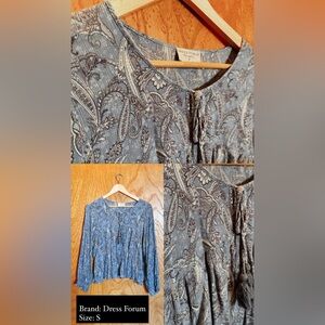 Dress Forum Western Flowy Blouse, Only Worn a Few Times